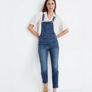 Madewell Blue Denim overalls size large